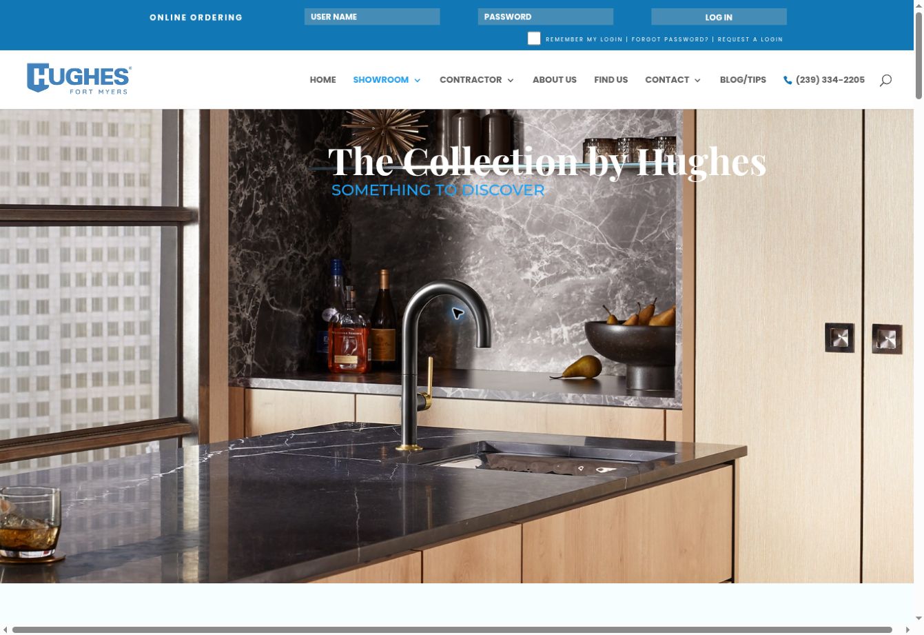 The Collection by Hughes showroom website